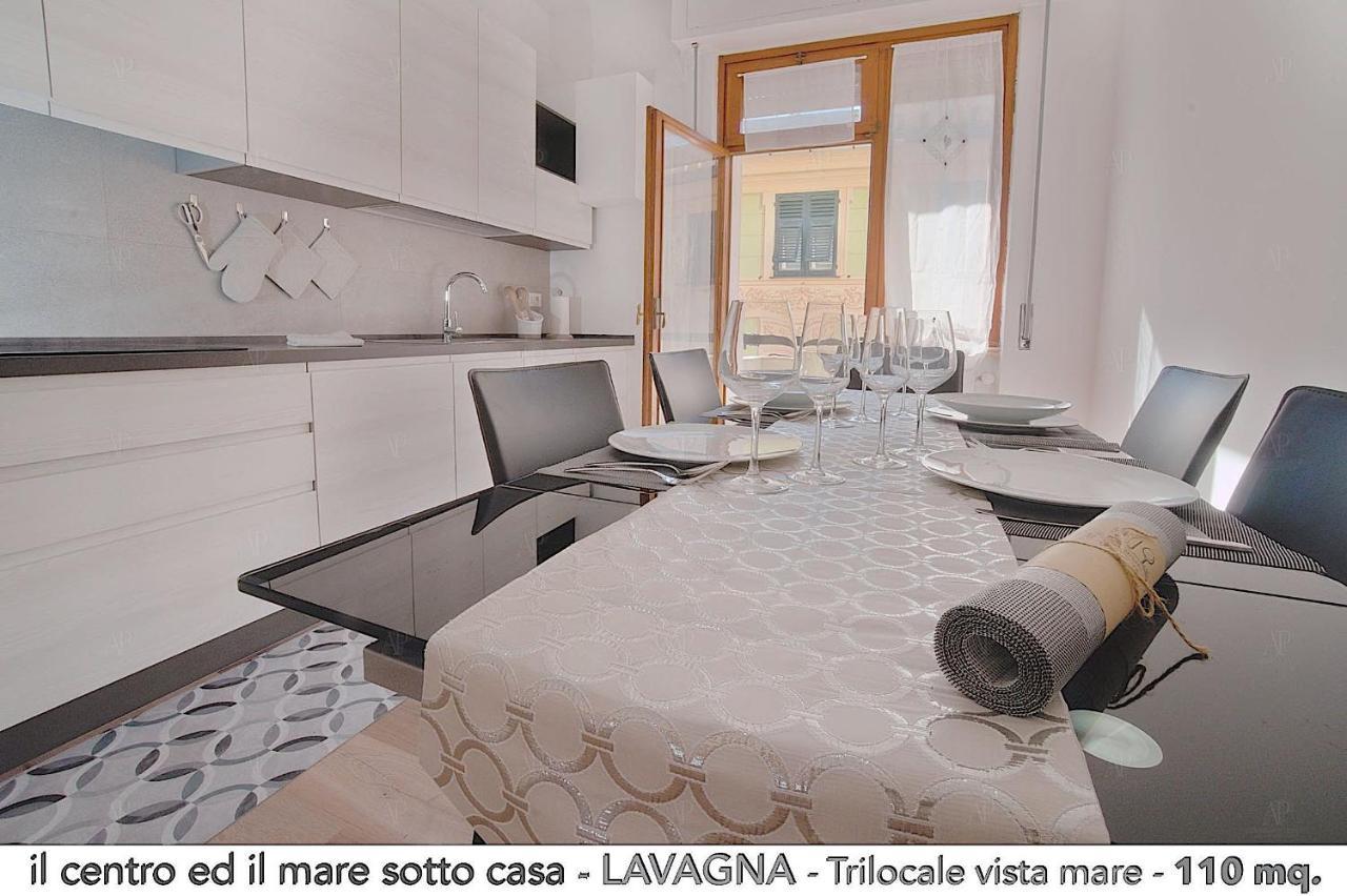 Il Centro Ed Il Mare Sotto Casa Apartment Lavagna Bagian luar foto